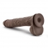 Au Naturel Daddy 14 inches Dual Density Dildo - Chocolate Brown