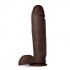 Au Naturel Huge 10in Dildo - Chocolate