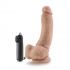 Tennis Champ Vibrating 9 Inches Realistic Penis - Beige