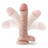 Dr Skin Plus 9in Posable Dildo W/ Balls - Vanilla