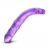 B Yours 14 inches Double Dildo - Purple