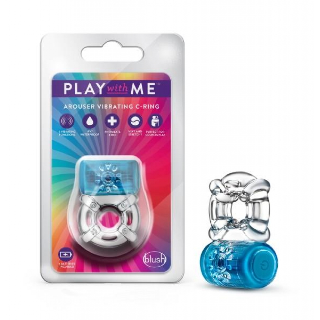 Play With Me One Night Stand Vibrating C-ring Blue