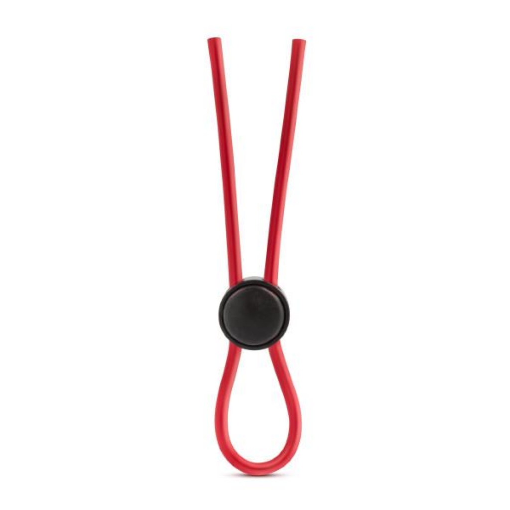 Stay Hard Silicone Loop Penis Ring Red