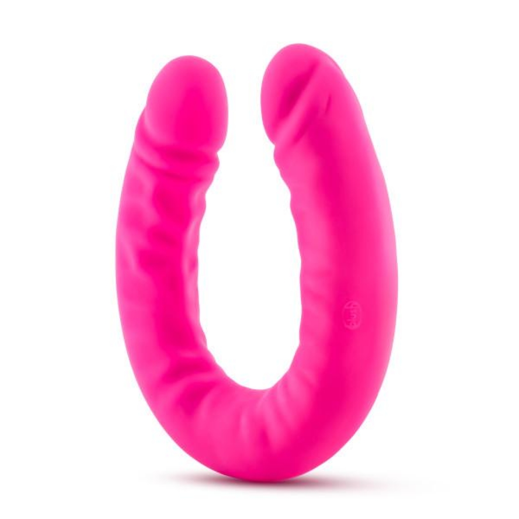 Ruse Silicone Slim Double Dong - 18 Inches Hot Pink