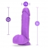 Neo 8in Dual Density Dildo - Neon Purple