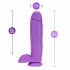 Neon Purple Dual Density Dildo - Realistic Feel