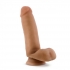 Dr. Skin Glide 7 Inch Self Lubricating Dildo - Mocha