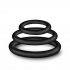 Performance VS4 Pure Premium Silicone Penisring Set - Black