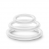 Performance VS4 Pure Premium Silicone Penisring Set - White