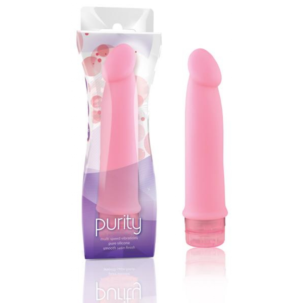 Purity Silicone Vibrator - Pink