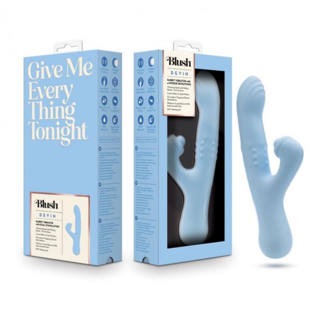 Blush Devin Blue Rabbit Vibrator