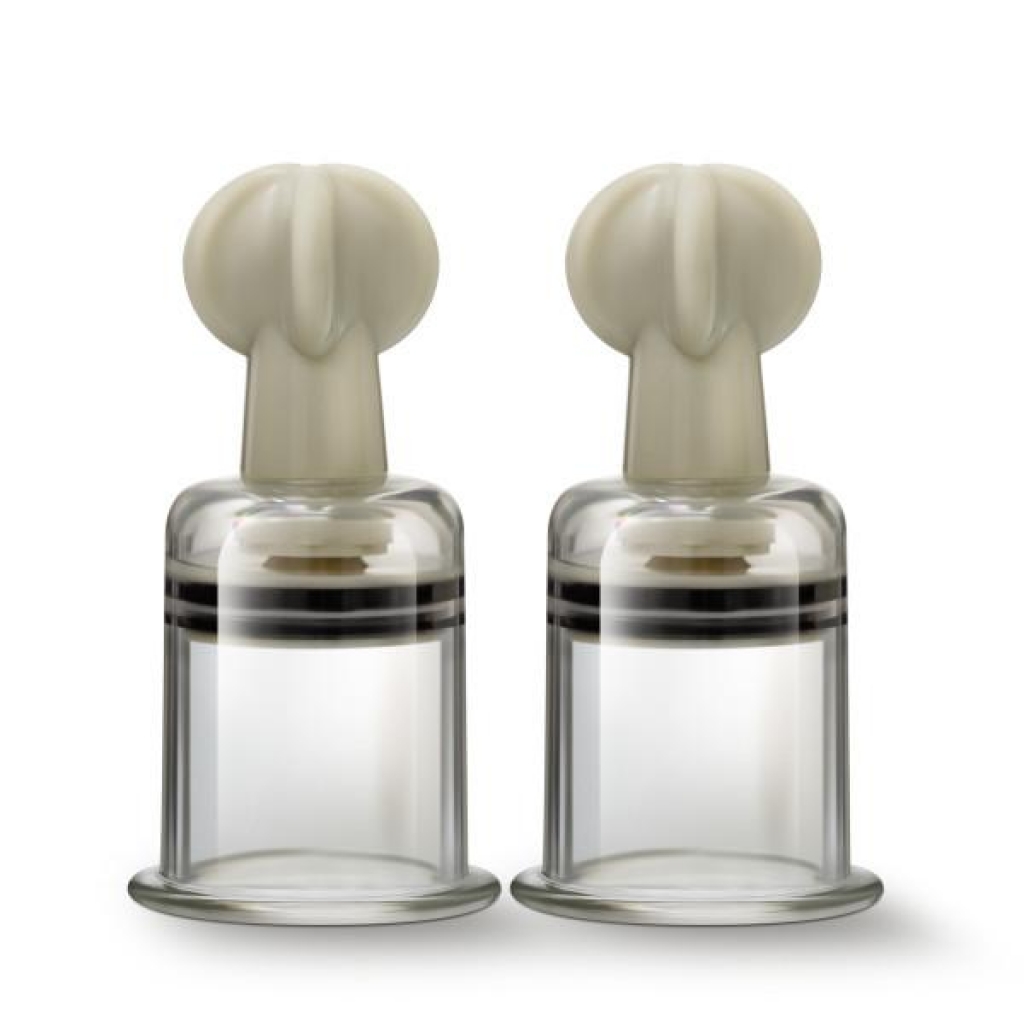 Temptasia Clit & Nipple Twist Large Suckers Set of 2 - Clear