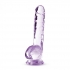 Naturally Yours 8in Amethyst Crystalline Dildo