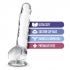 Naturally Yours 8-inch Diamond Crystalline Dildo - Beige