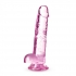 Naturally Yours 7in Rose Crystalline Dildo - Realistic Pleasure