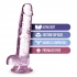 Naturally Yours 7in Rose Crystalline Dildo - Realistic Pleasure