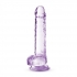 Naturally Yours Amethyst Crystalline Dildo - 7 inches