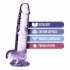 Naturally Yours Amethyst Crystalline Dildo - 7 inches