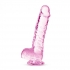 Naturally Yours 6in Rose Crystalline Dildo