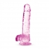 Naturally Yours 6in Rose Crystalline Dildo