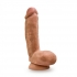 Dr. Skin Glide 8.5in Self Lubricating Dildo - Mocha