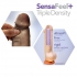 Dr. Skin Plus 8in Thick Dildo W/ Squeezable Balls Chocolate