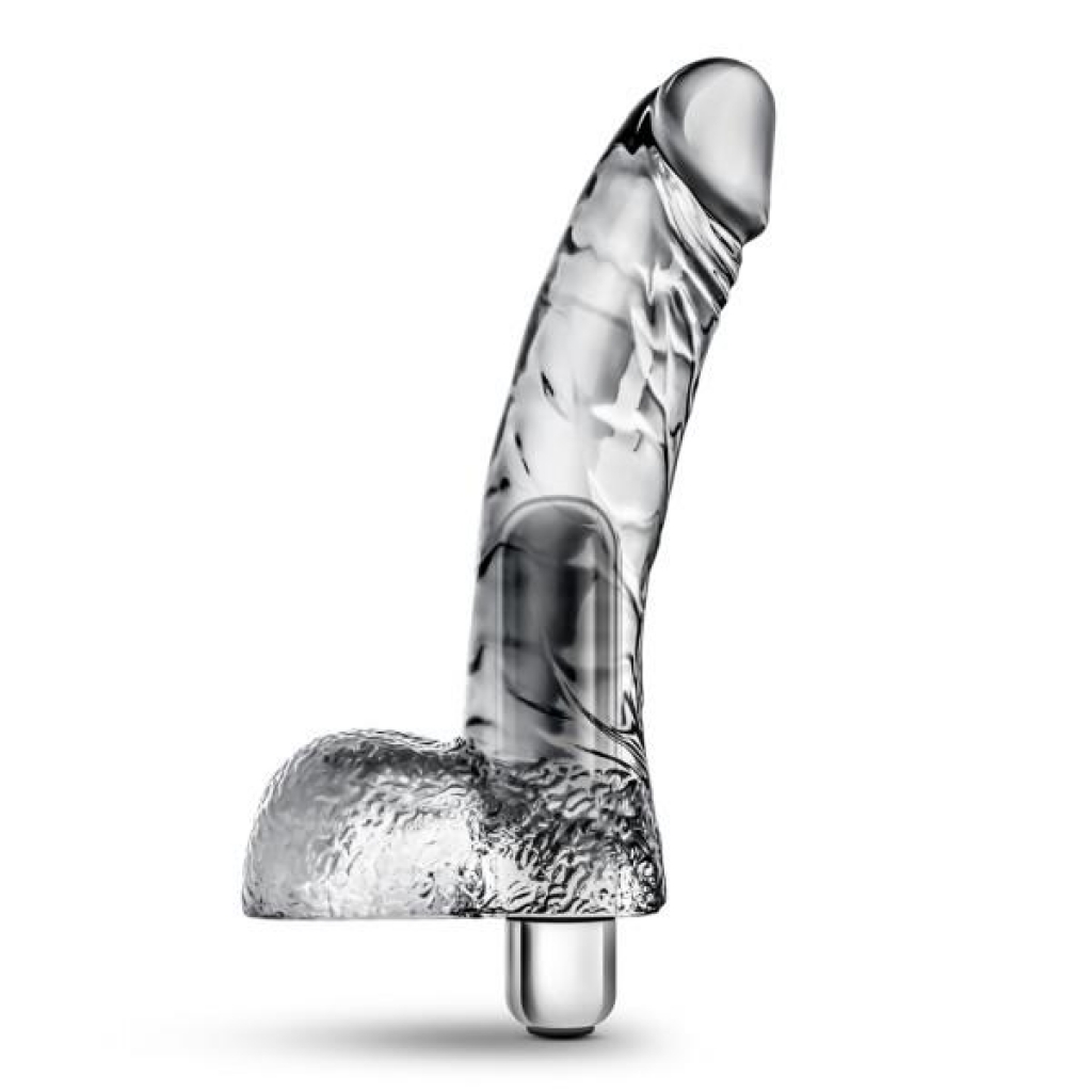 Naturally Yours Vibrating Ding Dong: Clear Realistic Dildo