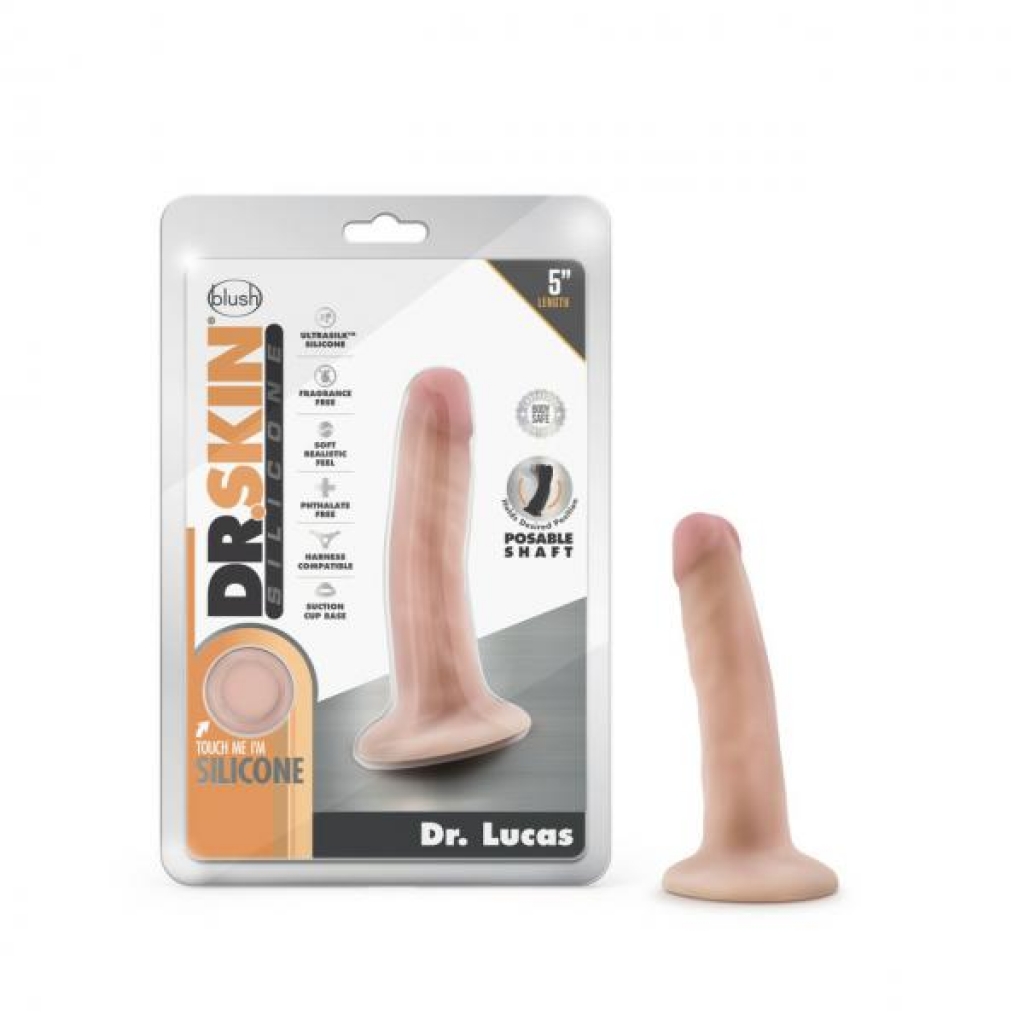 Dr. Skin Dr. Lucas 5-Inch Dong With Suction Cup - Vanilla