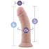 Au Naturel 8 Inch Dildo with Suction Cup - Beige