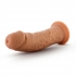 Dr. Skin Glide 8 Inch Self-Lubricating Dildo - Mocha