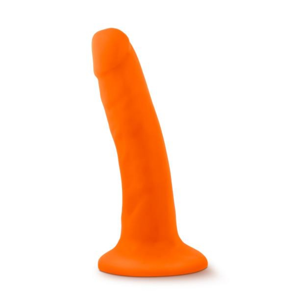 Neo Dual Density 6-Inch Penis - Neon Orange Vibrating Pleasure