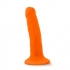 Neo Dual Density 6-Inch Penis - Neon Orange Vibrating Pleasure