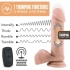 Dr. Skin Dr. Beckham Silicone 7-Inch Thumping Dildo with Remote - Vanilla