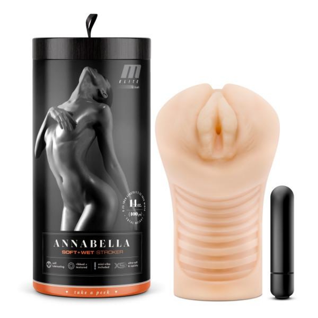 M Elite Soft & Wet Annabella Beige Male Masturbator