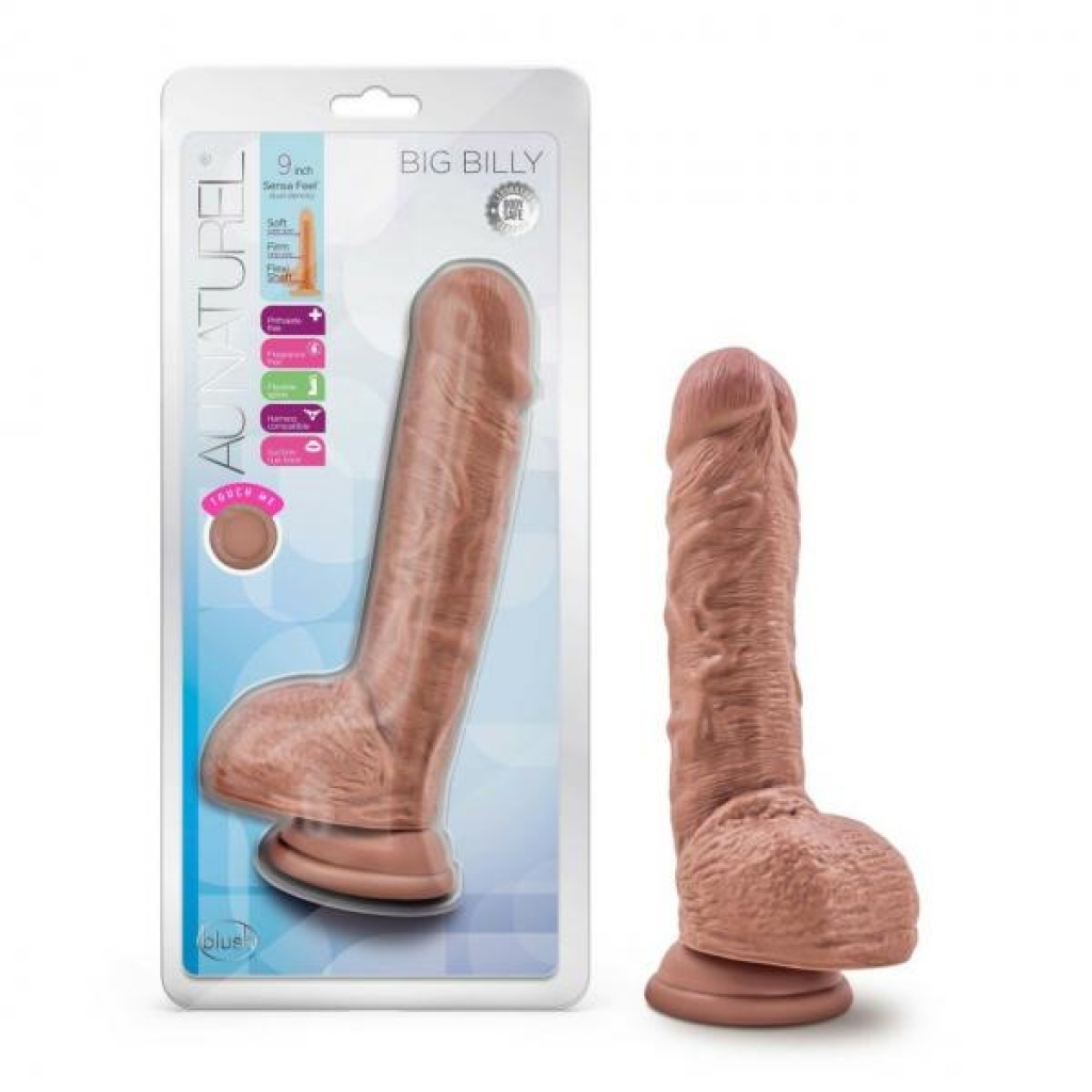 Au Naturel Billy Boy 9-Inch Dildo - Mocha