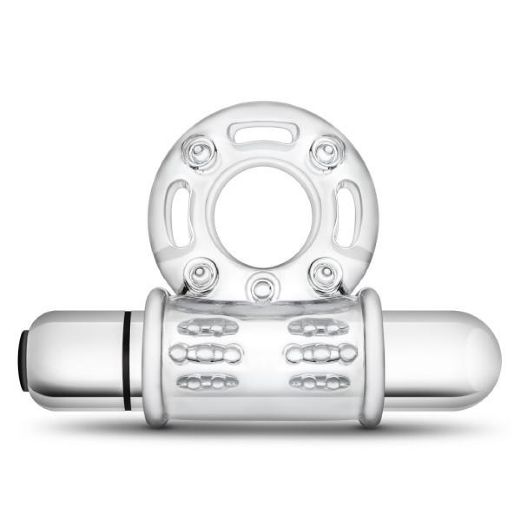 Stay Hard 10 Function Bull Ring - Clear Vibrating Intensity