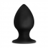 Anal Adventures Platinum Silicone Stout Plug - Large Black