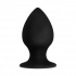 Anal Adventures Platinum Silicone Anal Stout Plug Medium Black – Comfort and Pleasure