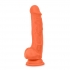 Neo Elite 7.5-inch Silicone Dual Density Penis with Balls - Orange