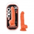 Neo Elite 7.5-inch Silicone Dual Density Penis with Balls - Orange