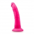 Neo Elite 7.5-Inch Dual Density Silicone Penis - Neon Pink