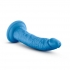 Neo Elite 7.5in Dual Density Silicone Dildo - Neon Blue