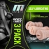 M For Men Pack of 3 Vibrating Self Lubricating Stroker Sleeves