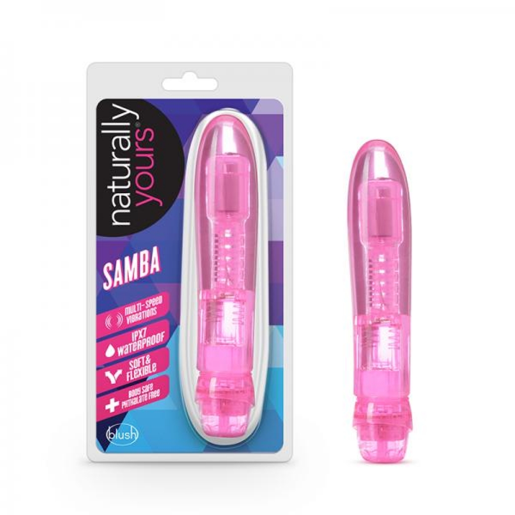 Naturally Yours Samba Pink Vibrator - Multi-Speed & Waterproof