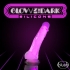 Neo Elite Glow In The Dark 7.5 In Silicone Penis W/ Balls Neon Pink