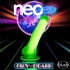 Neo Elite Glow In The Dark Silicone Dual Density Penis With Balls - Neon Green (7.5 In)