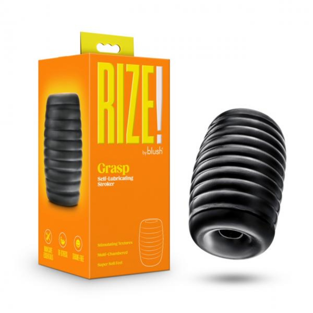 Rize Grasp Self-Lubricating Stroker - Black