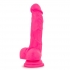 Neo 7.5 Inches Dual Density Penis with Balls - Neon Pink