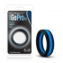 Performance Silicone Go Pro Penis Ring - Black/Blue