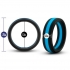 Performance Silicone Go Pro Penis Ring - Black/Blue